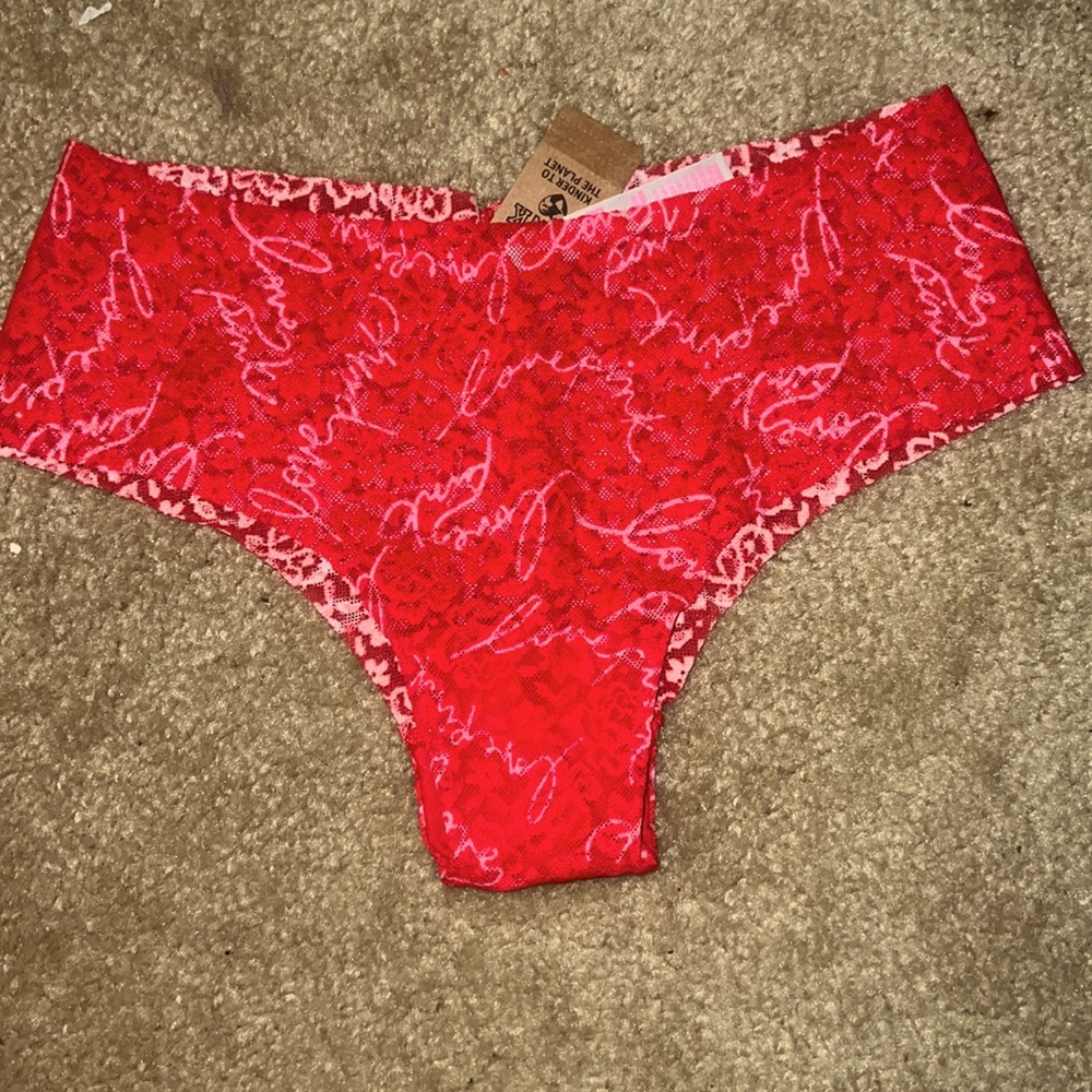 Small PINK red cheeky panties